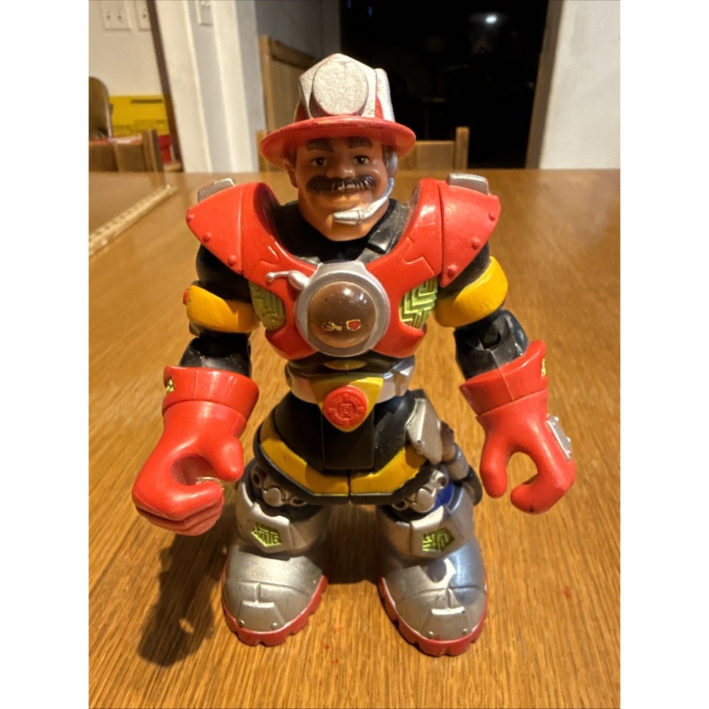 FISHER PRICE ORIGINAL RESCUE HEROES POWER MAX BILLY BLAZES FIREFIGHTER 2001